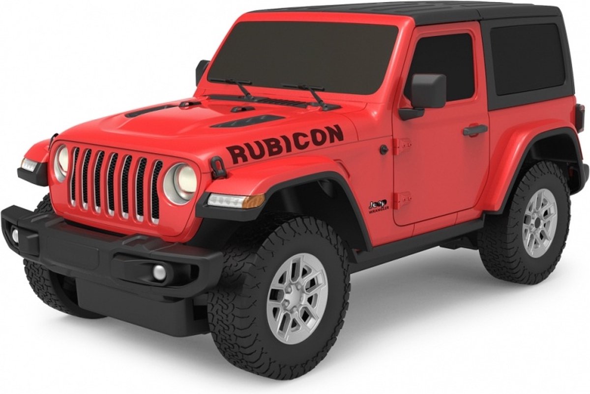 Rastar rc jeep wrangler jl garçons 27 mhz 1:24 rouge