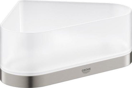 Receveur de douche d'angle Grohe Selection avec support - supersteel (aspect inox) - 41038dc0