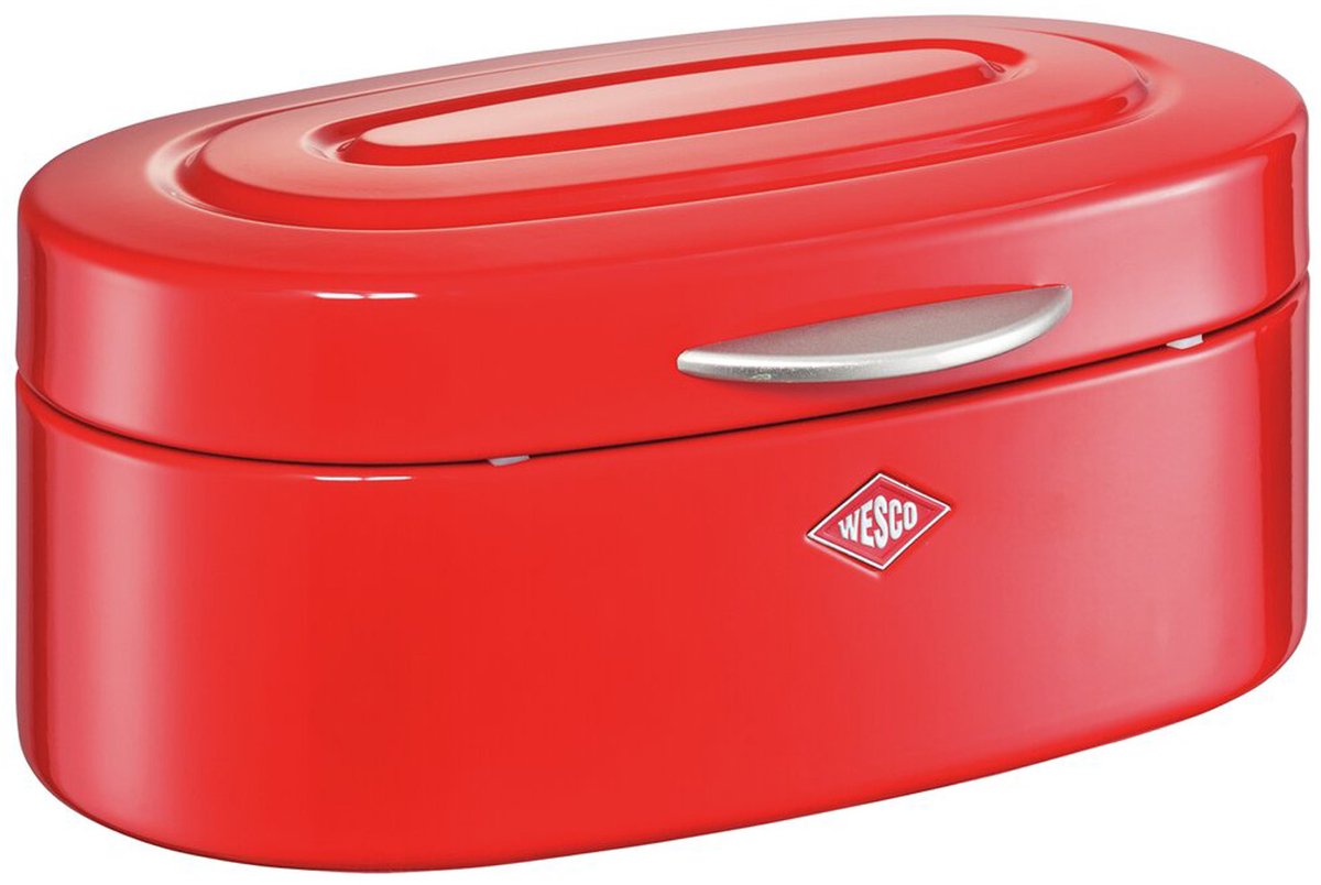 Boîte à pain à un seul ventre Wesco | 8,5 litres | métal - rouge | boîte de rangement du pain