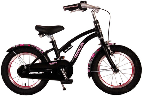Volare Miracle Children's Bicycle - Girls - 14 pouces - Matt Black - Collection Prime