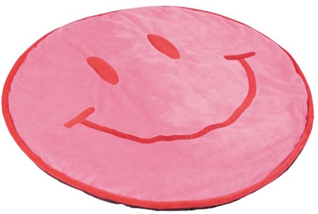 Coussin chat Coockoo grand sourire rose