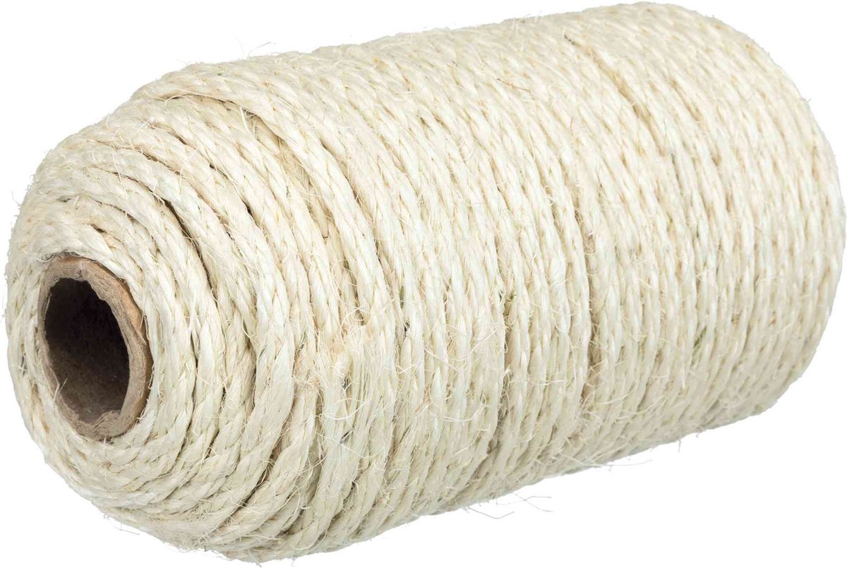 Trixie - corde en sisal pour griffoir - en rouleau - 4-6mmx50 m