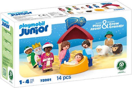 Playmobil junior 72001 crèche, junior, 14 pièces, à partir de 12 mois