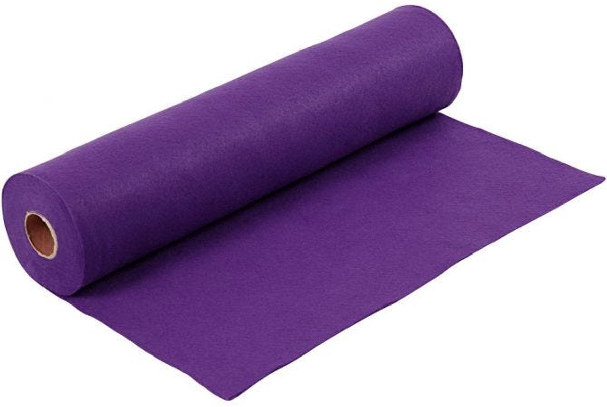 Feutre de loisir Creativ company, l: 45 cm, épaisseur 1,5-2 mm, 180-200 g, violet, 5 m 1 rouleau