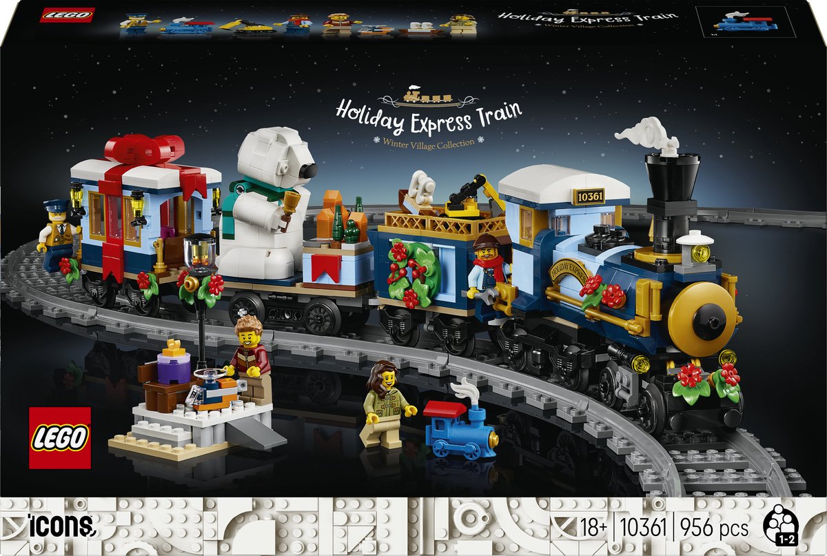 Lego icônes train de Noël festif décoration de Noël - 10361