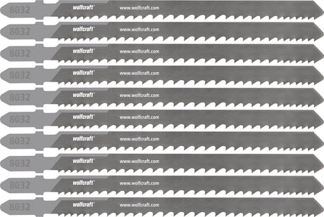 Wolfcraft - lames de scie sauteuse extra résistantes pour bois avec clous - lame de scie sauteuse de démolition 65 mm - 8032100