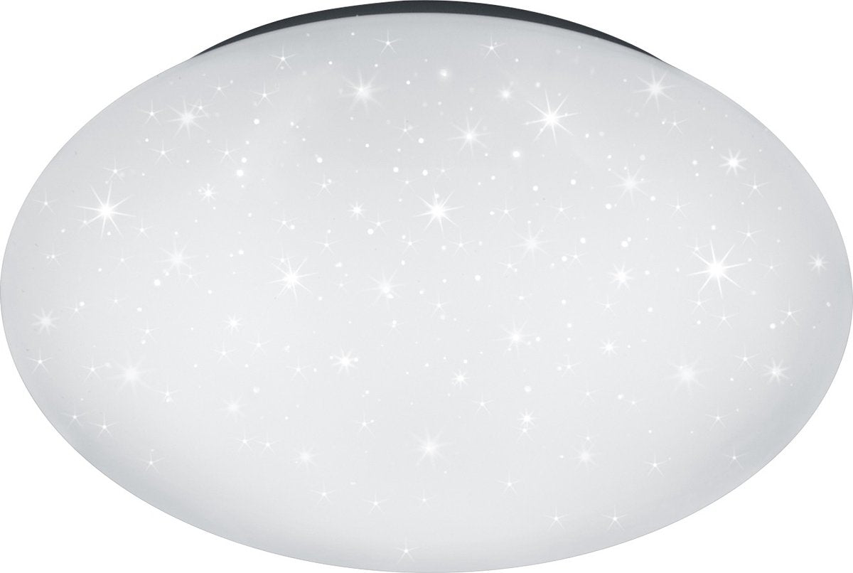 Rl vis ta lumière réalité putz - plafonnier - blanc - incl. 1x smd 15w - effet étoile - d: 37cm - ip44