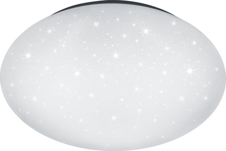 Rl vis ta lumière réalité putz - plafonnier - blanc - incl. 1x smd 15w - effet étoile - d: 37cm - ip44