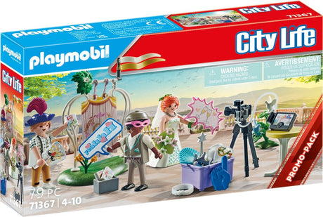Playmobil city life couple de mariage avec pack promo appareil photo - 71367