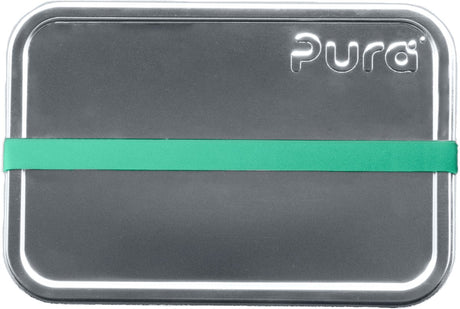 Boîte à lunch Pura - petite - avec bracelet en silicone - acier inoxydable - sans plastique