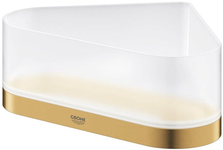 Receveur de douche d'angle Grohe Selection avec support - Cool Sunrise brossé (or mat) - 41038gn0