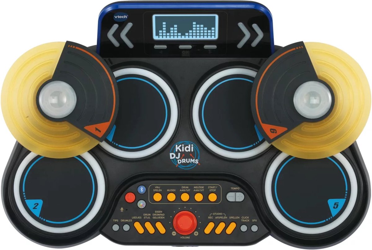 Vtech kidi DJ drums - jouets interactifs - stimule la créativité - y compris fonction d'enregistrement Bluetooth - jouets à partir de 6 ans