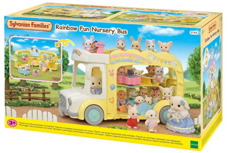 Bus bébé arc-en-ciel des familles Sylvanian