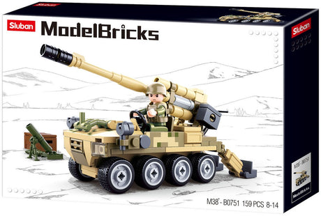Canon mobile en briques modèle Sluban 8x8 (m38-b0751)