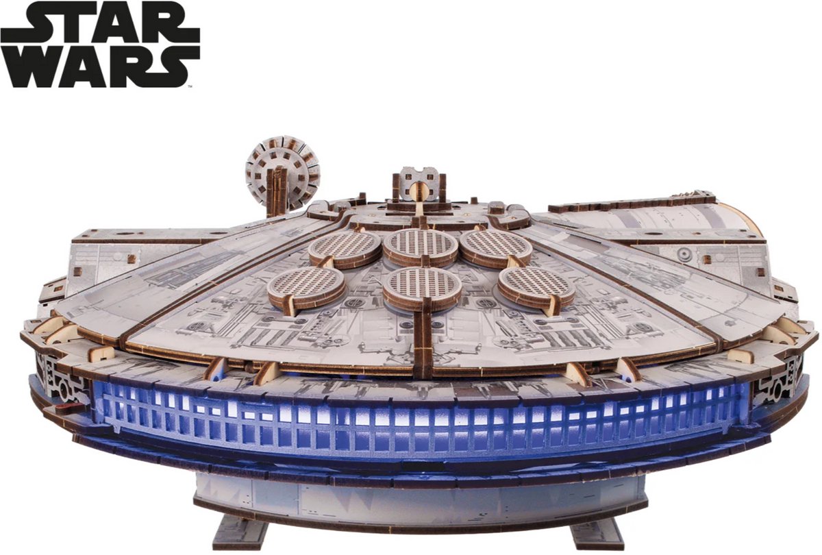 Ugears modélisme 3D - faucon millénaire - star wars - kit de construction mécanique bois - jouets éducatifs