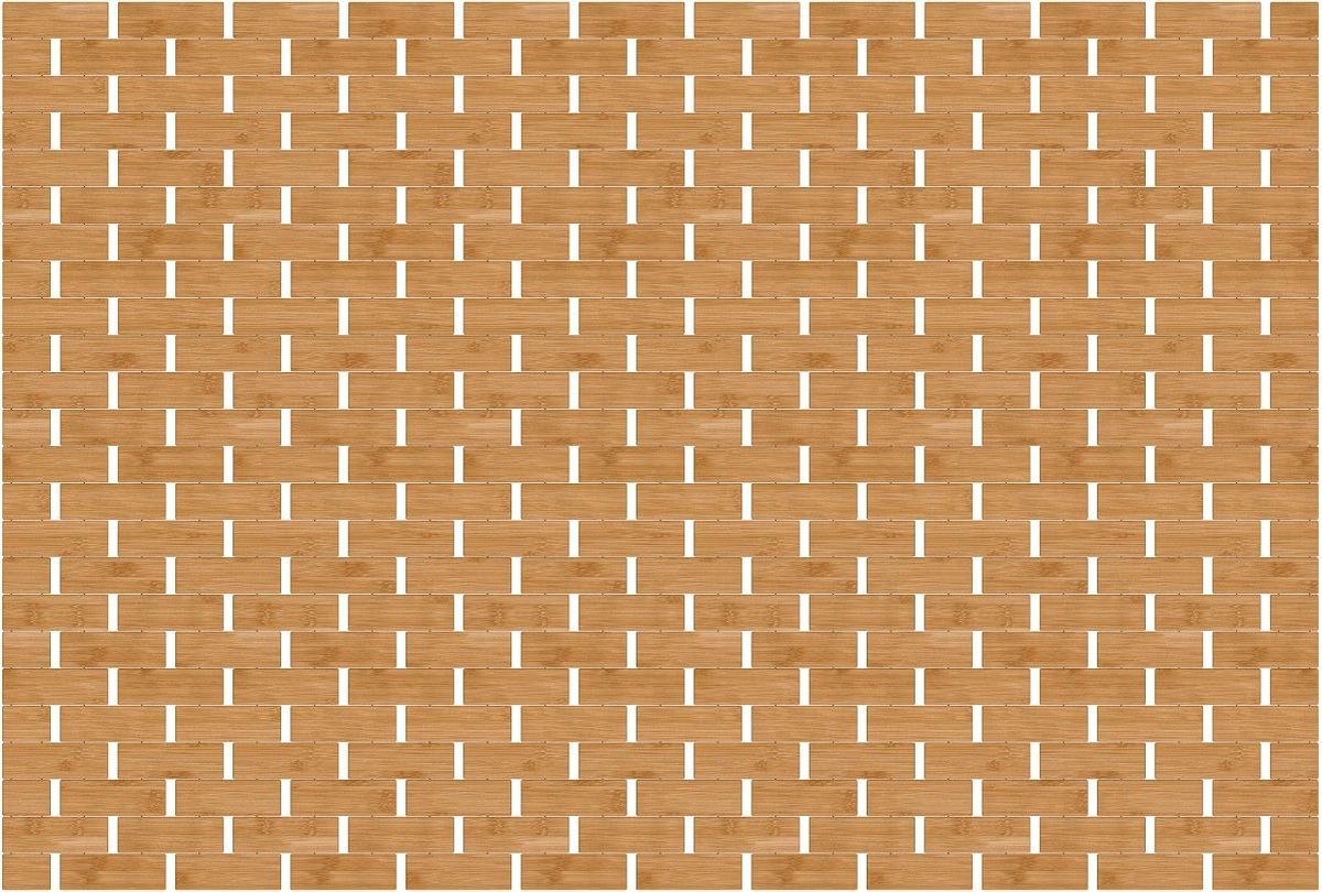 Tapis de douche tapis de bain en bambou Eisl - antidérapant - résistant - 50 x 70 cm