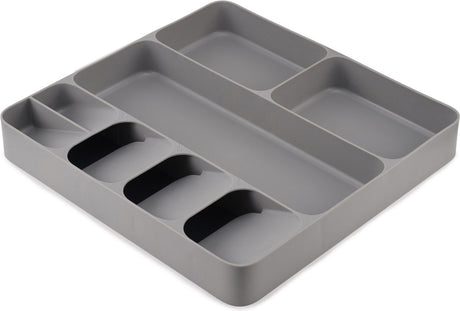 Joseph joseph range-couverts 8 compartiments - tiroir de rangement - gris - compartiments de tri