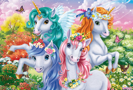 Schmidt puzzle licorne 100 pièces puzzle pour enfants en carton durable.