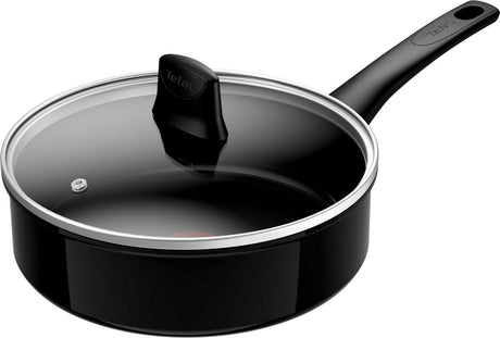 Tefal renouveler noir sur - poêle en céramique - ø24 cm - sans pfas - convient à l'induction