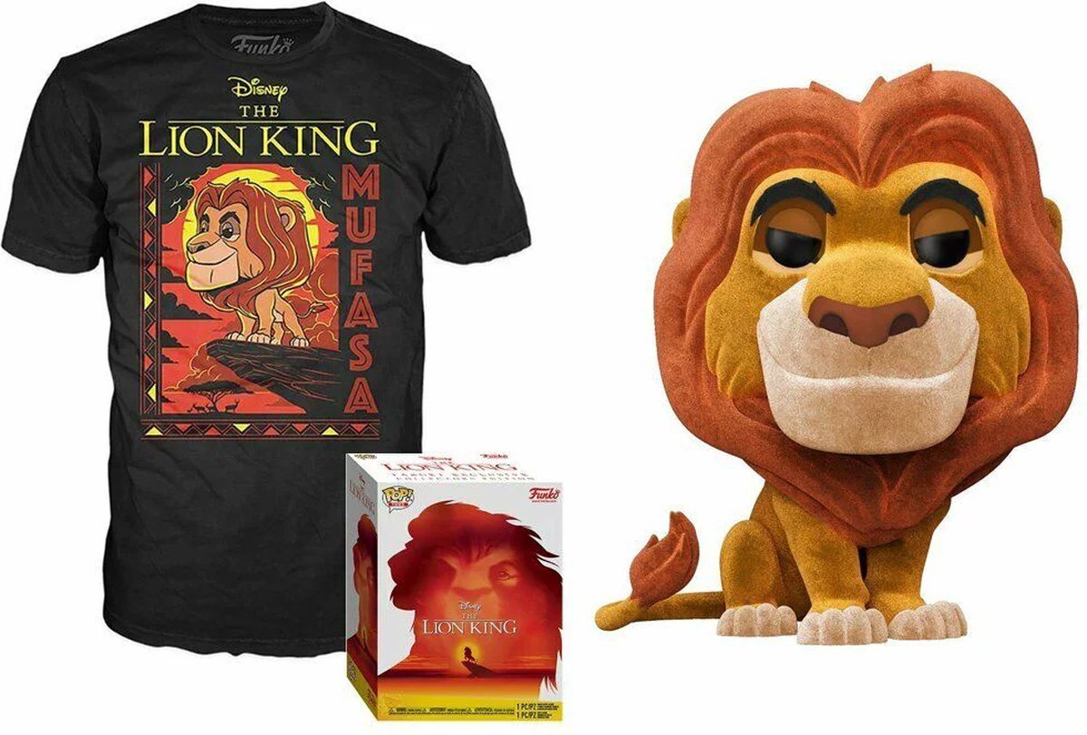 Funko-pop ! coffret tee : disney le roi lion - mufasa (taille s)
