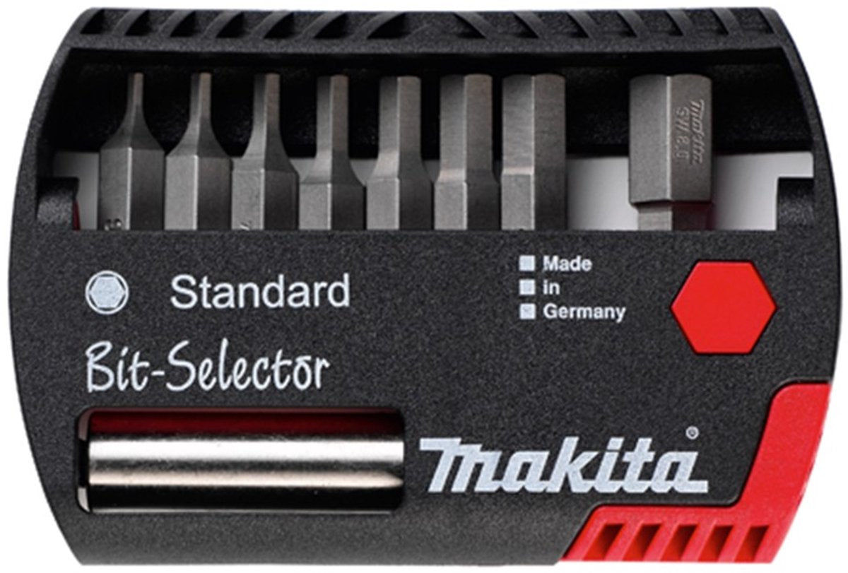 Makita jeu d'embouts de tournevis 9 pièces hexagonaux - p-53774