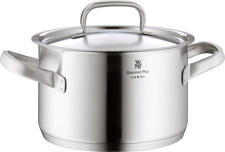 WMF gourmet plus - casserole moyenne - ø16 cm - acier inoxydable - tous feux - qualité professionnelle