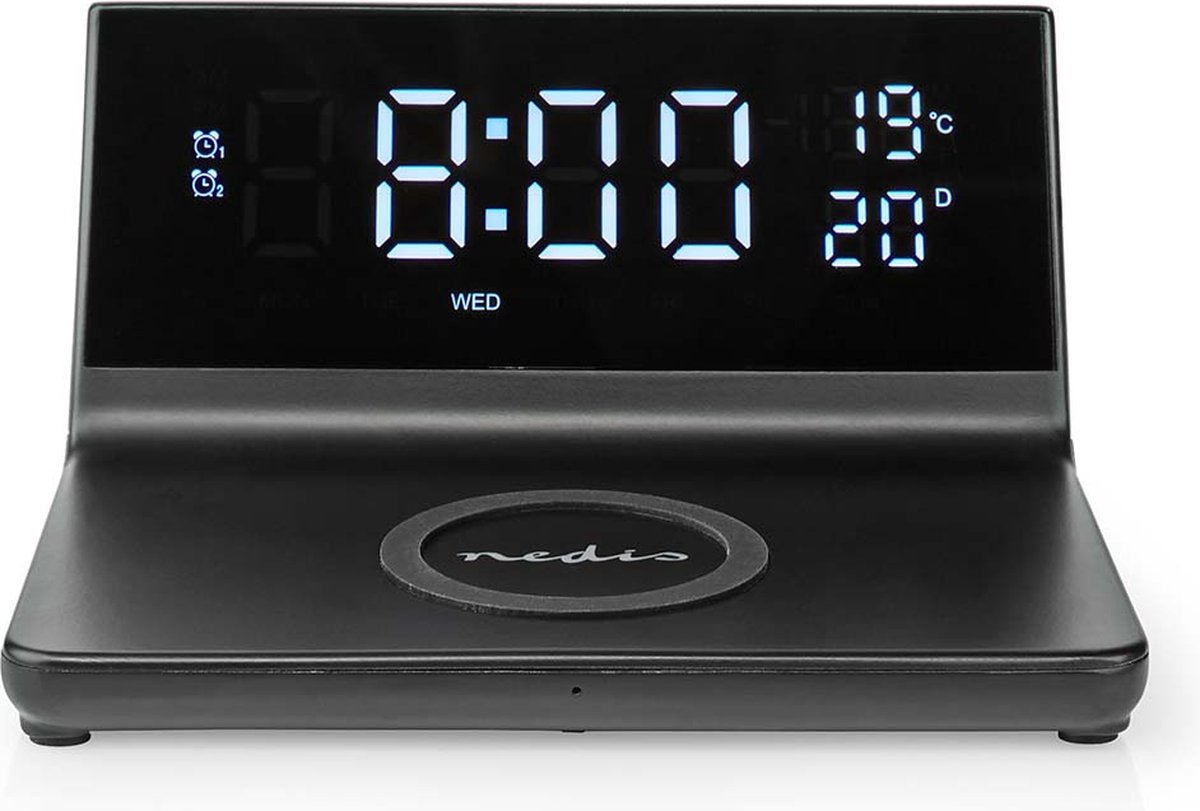Réveil Nedis avec chargeur sans fil