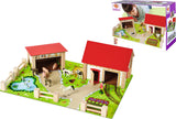 Ferme en bois Eichhorn avec accessoires, 20 pcs.