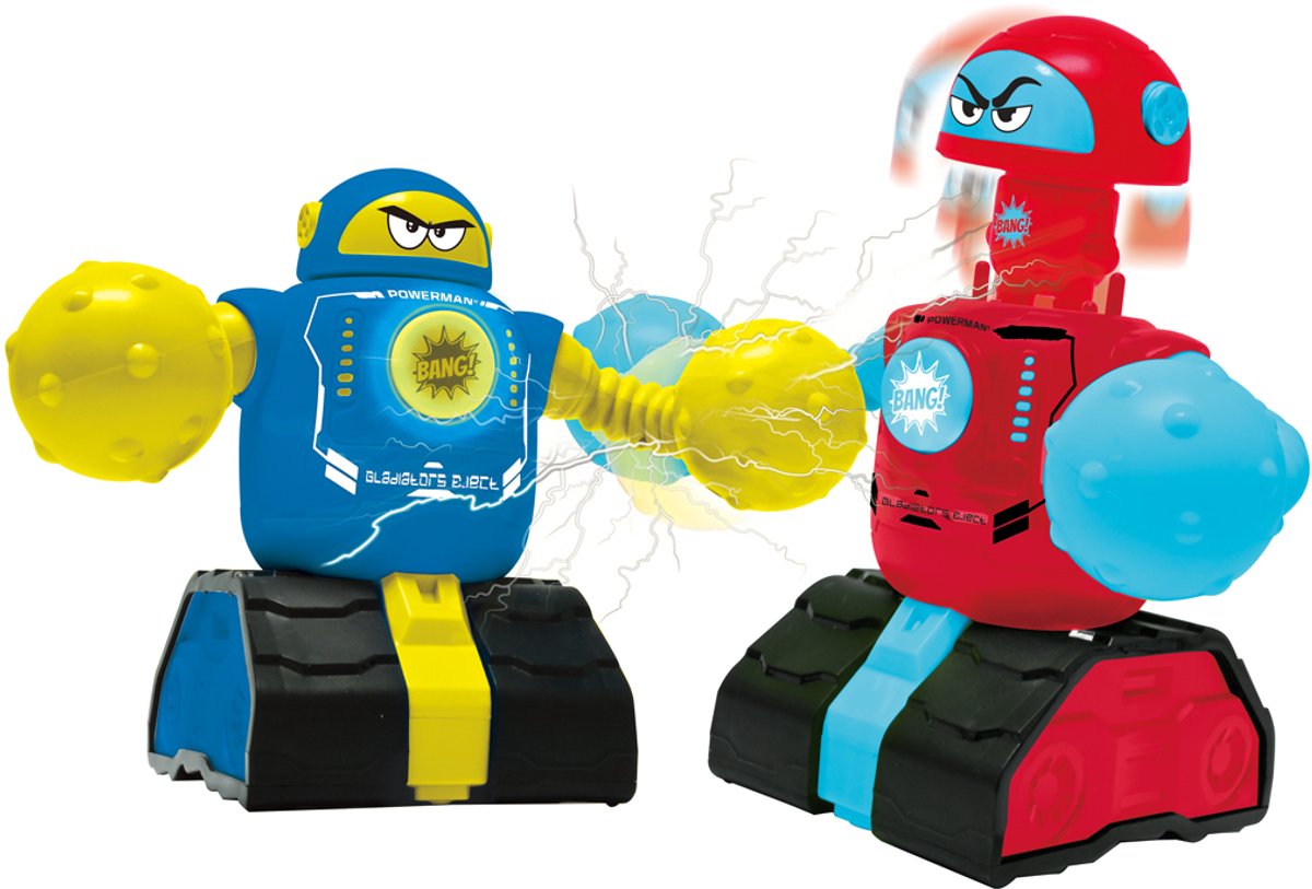 Combattants Lexibook powerman® – set de 2 robots de combat avec figurines éjectables, effets lumineux et sonores