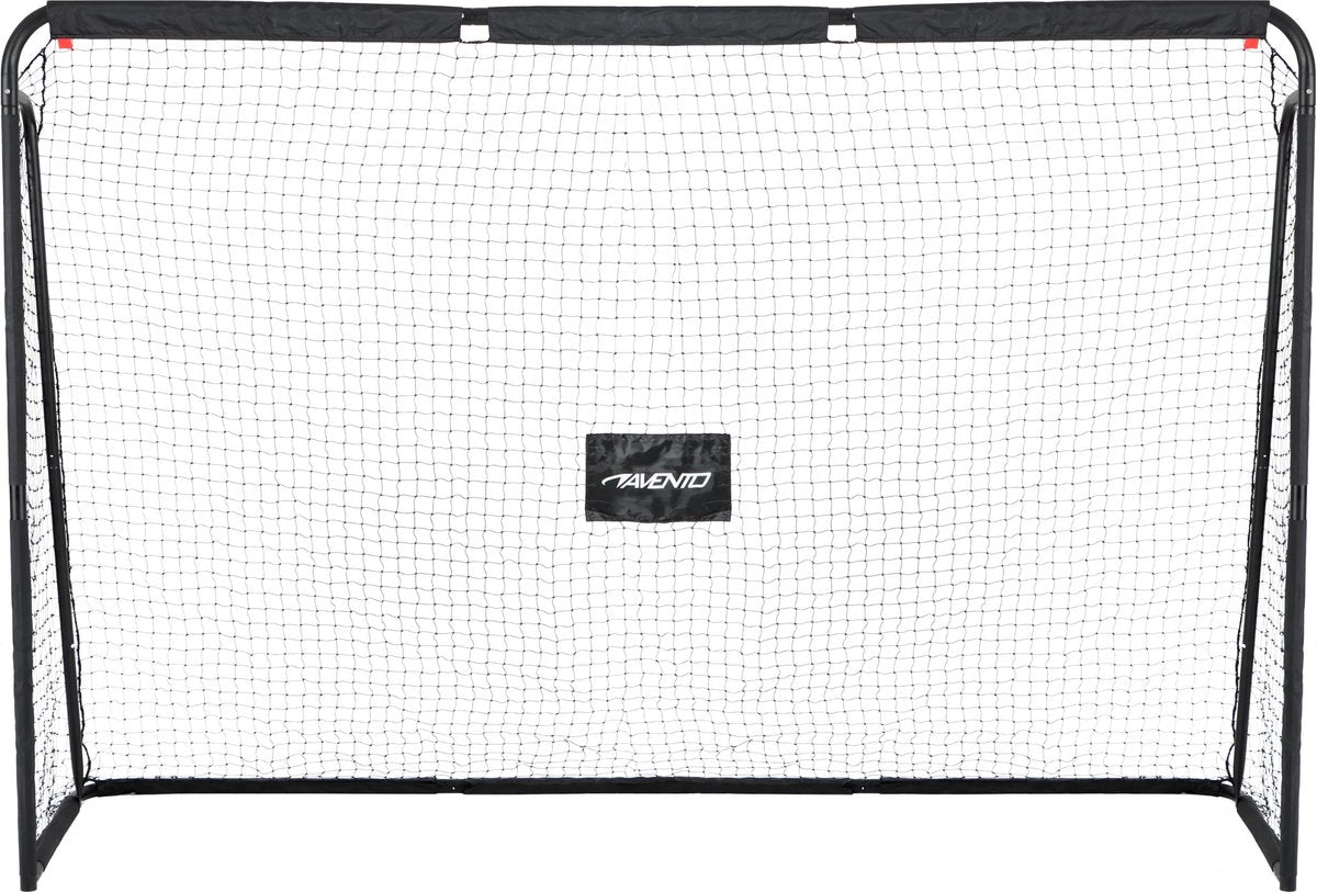 Avento voetbaldoel met targetscherm - staal - ca. 300 x 200 x 91.5 cm