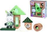 Eichhorn baby hipp blocs sonores en bois avec peluche âne