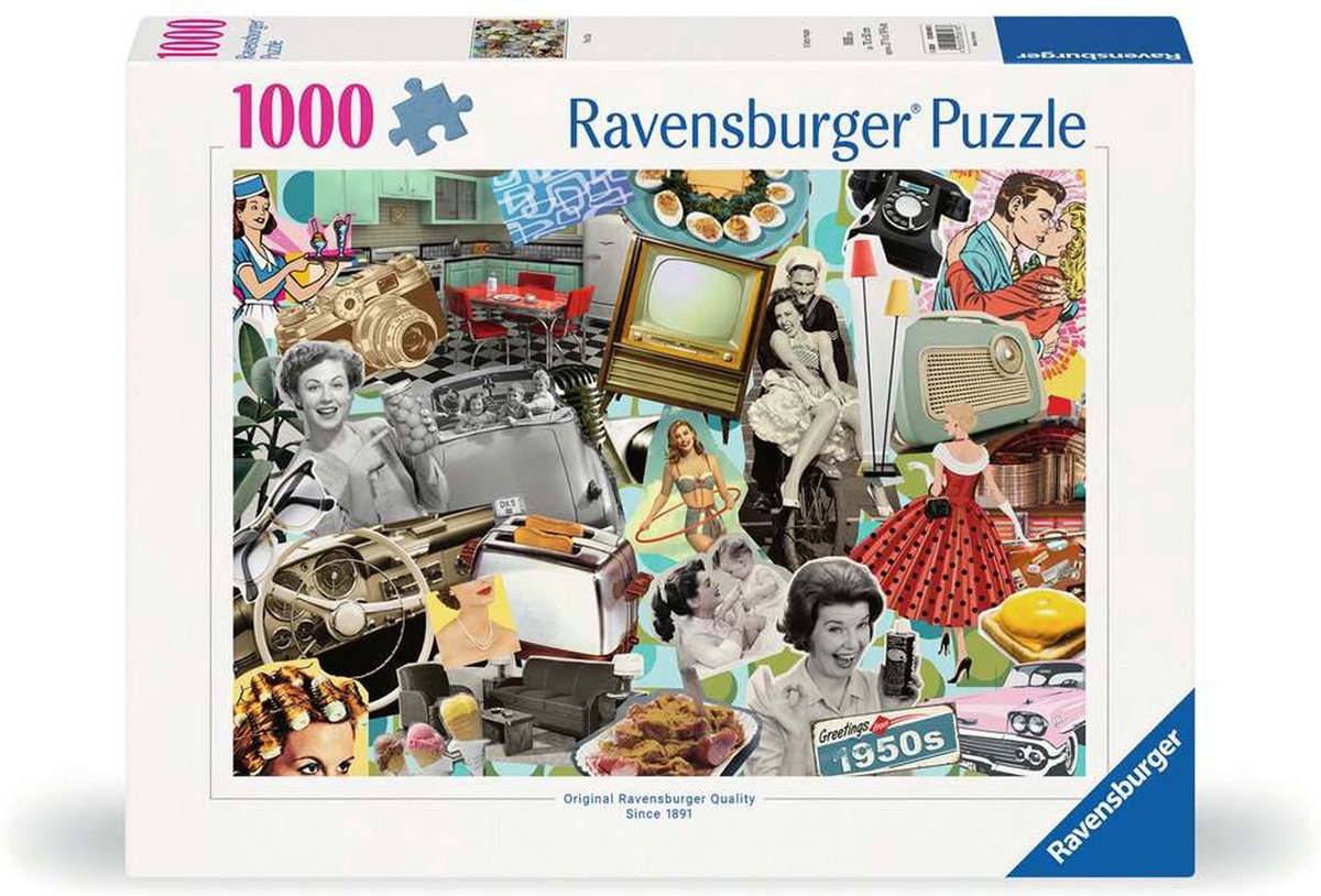 Puzzle Ravensburger des années 1950, 1000 pièces.