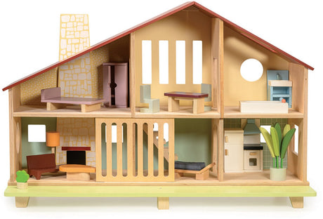 Mentari Chestnut Lane - chalet en cèdre avec meubles - 74,50x27x49,50cm - hout - 3 ans