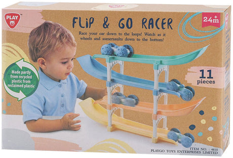 Playgo flip and go piste de course automobile - 11 pcs.