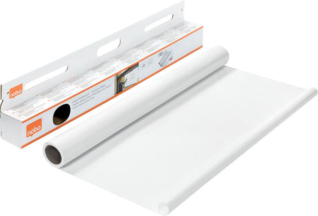 Feuilles effaçables à sec pour tableau blanc instantané Nobo en rouleau - 25 feuilles électrostatiques - 60x80cm - blanc