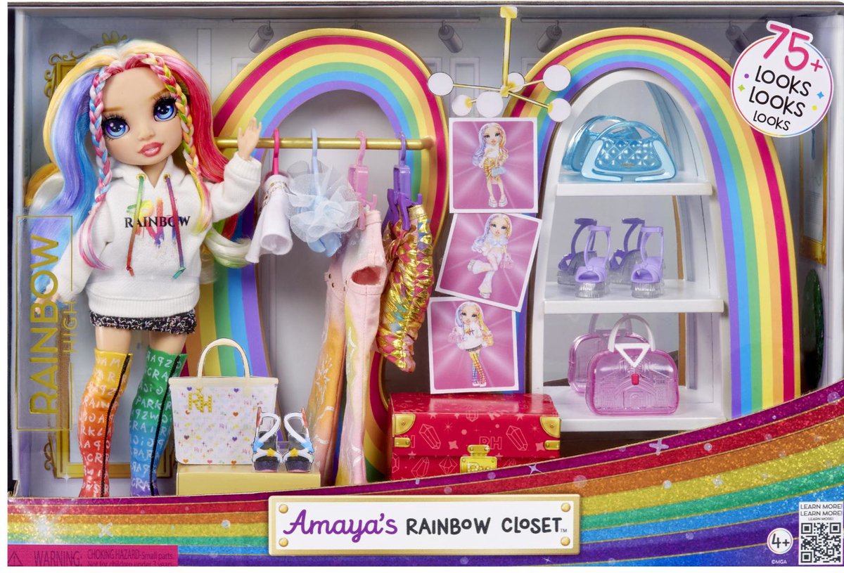Rainbow High - Ensemble de jeu pour placard arc-en-ciel d'Amaya