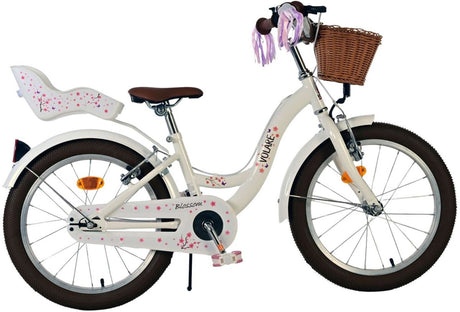 Volare Blossom Children's Bicycle - Girls - 18 pouces - blanc - deux freins à main