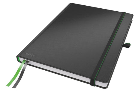 Carnet complet Leitz A4 ligné - avec couverture rigide - noir
