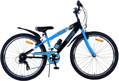 Vélo enfant Volare sportivo - garçons - 26 pouces - bleu noir - 7 vitesses