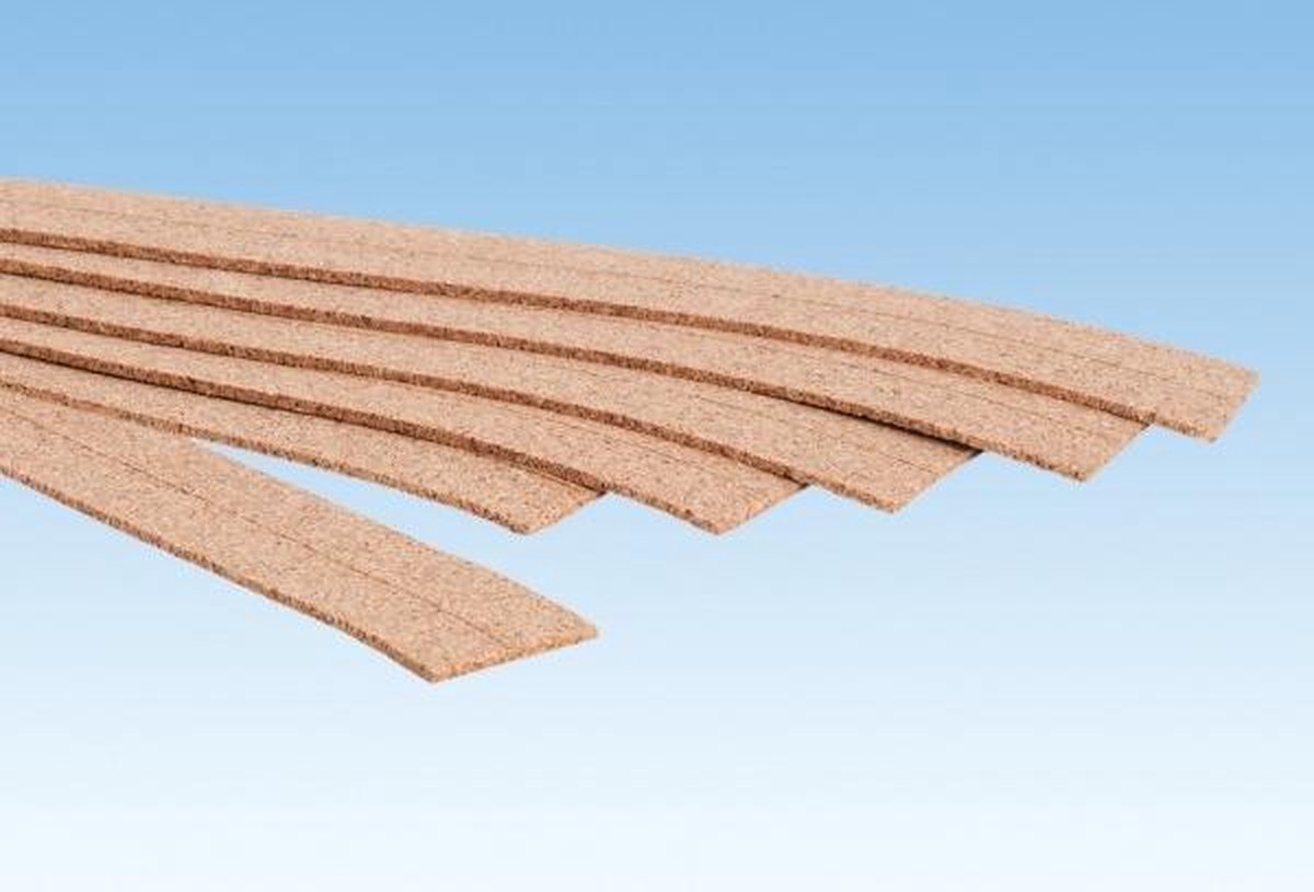 Noch 50490 n, literie en liège h0e (l x l x h) 500 x 28 x 2 mm