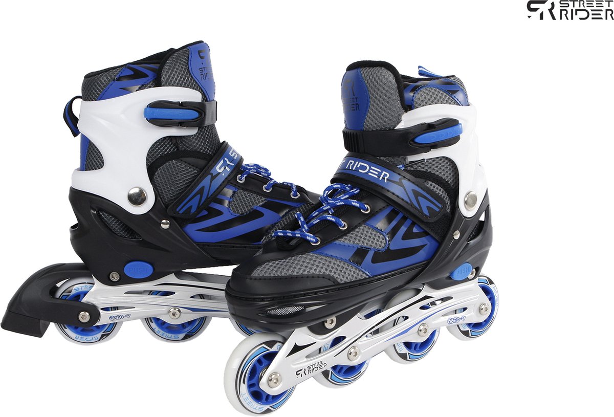 Rollers en ligne Street Rider bleu noir, taille 37-40