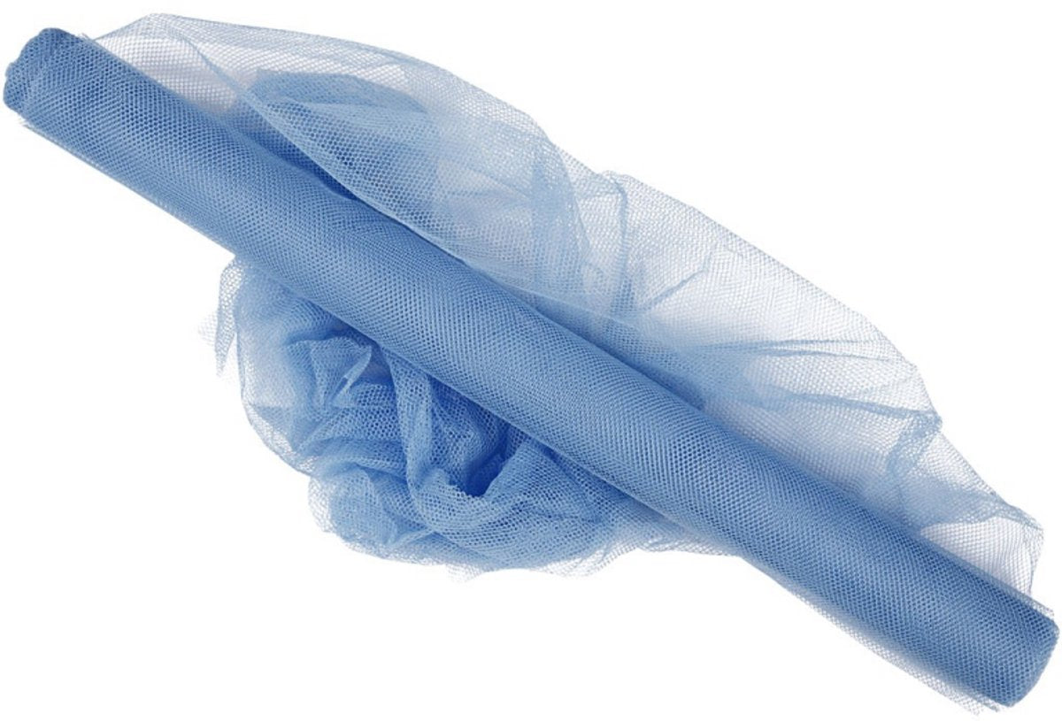 Creativ company cc tulle rouleau 5 m bleu clair