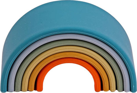 Dëna ensemble de jouets 6 pièces nature arc-en-ciel silicone