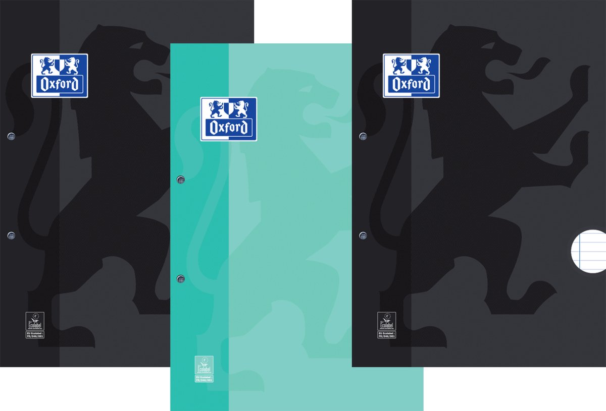 Pack économique Oxford - blocs de cours - 3x A4 - ligne - bloc-notes - 100 feuilles