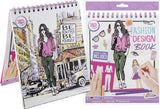 Grafix Fashion Design Sticker Book + pochoirs