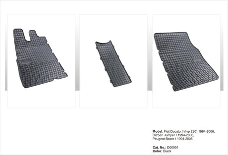Tapis en caoutchouc Frogum Citroen Jumper van 1994-2006 -