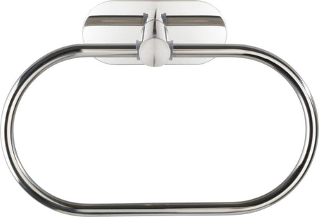 Wenko turbo-loc® anneau porte-serviettes orea acier inoxydable brillant - porte-serviettes - montage sans perçage - autocollant - 10 ans de garantie