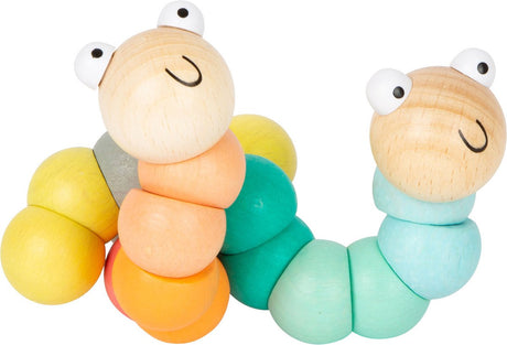 Small foot - chenille de locomotion en bois pastel