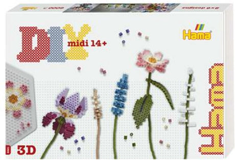 Bouquet de fleurs d'art Hama midi diy (6 000 pcs.)