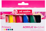 Talens art création ensemble de peinture acrylique primaire, 6x12ml